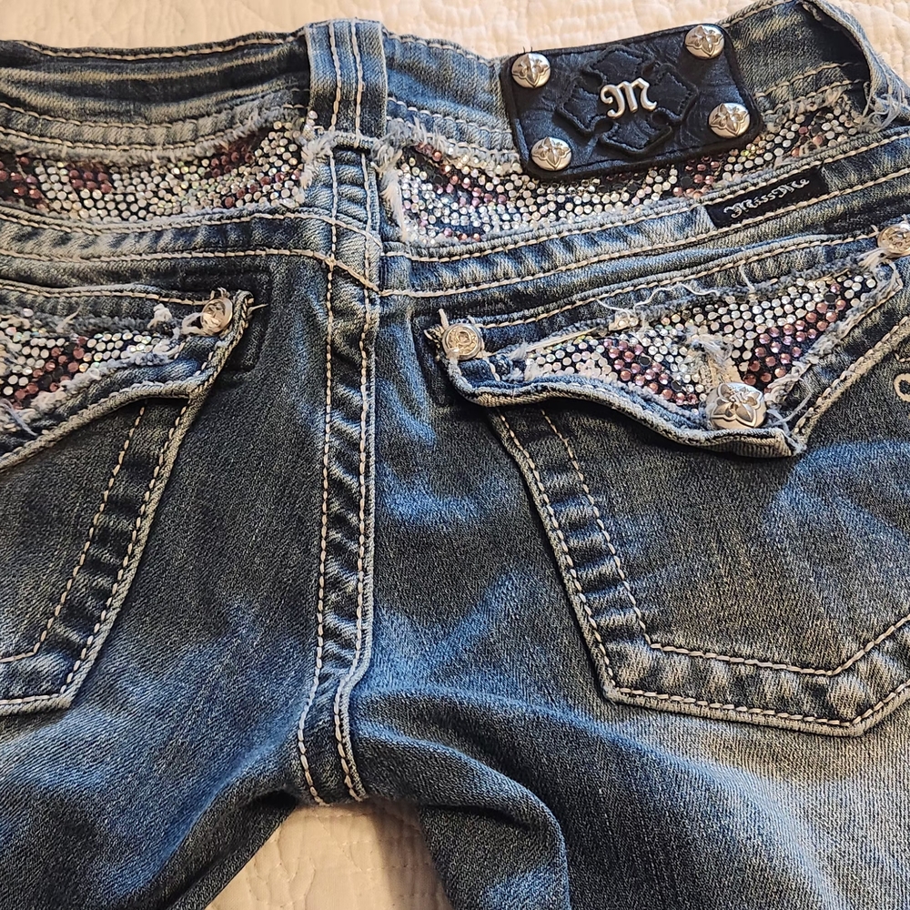 Miss Me Blue Embellished Women's Jeans